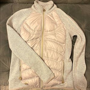 Michael Kors Quilted zip up sweater